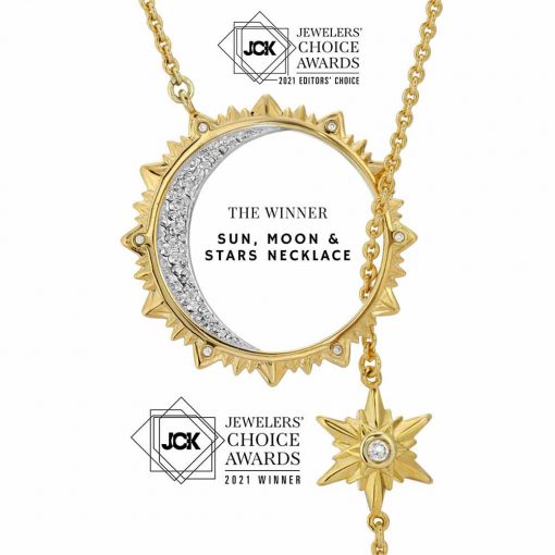 Sun Moon And Stars necklace for ARY D'PO 2021 JCK Winner
